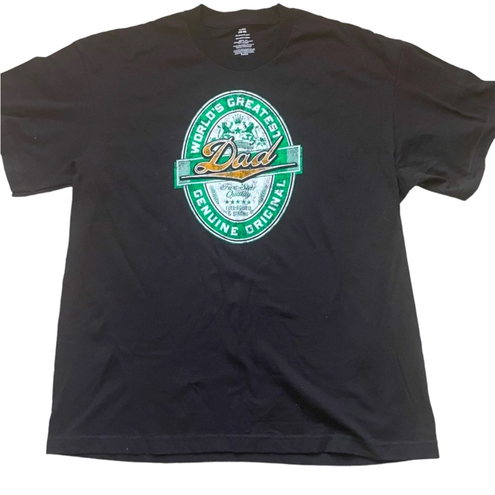 Worlds Greatest Dad Tee Men’s XL Size 46/48 Beer Logo NWOT